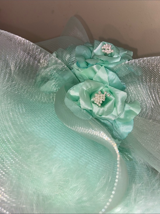 NWOT Gorgeous SeaFoam Dress Hat / Church Hat main image 4